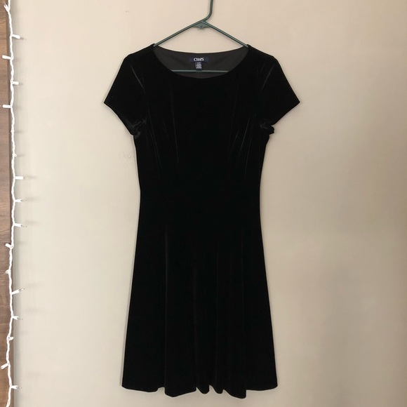 Chaps | Dresses | Black Velvet Dress 
